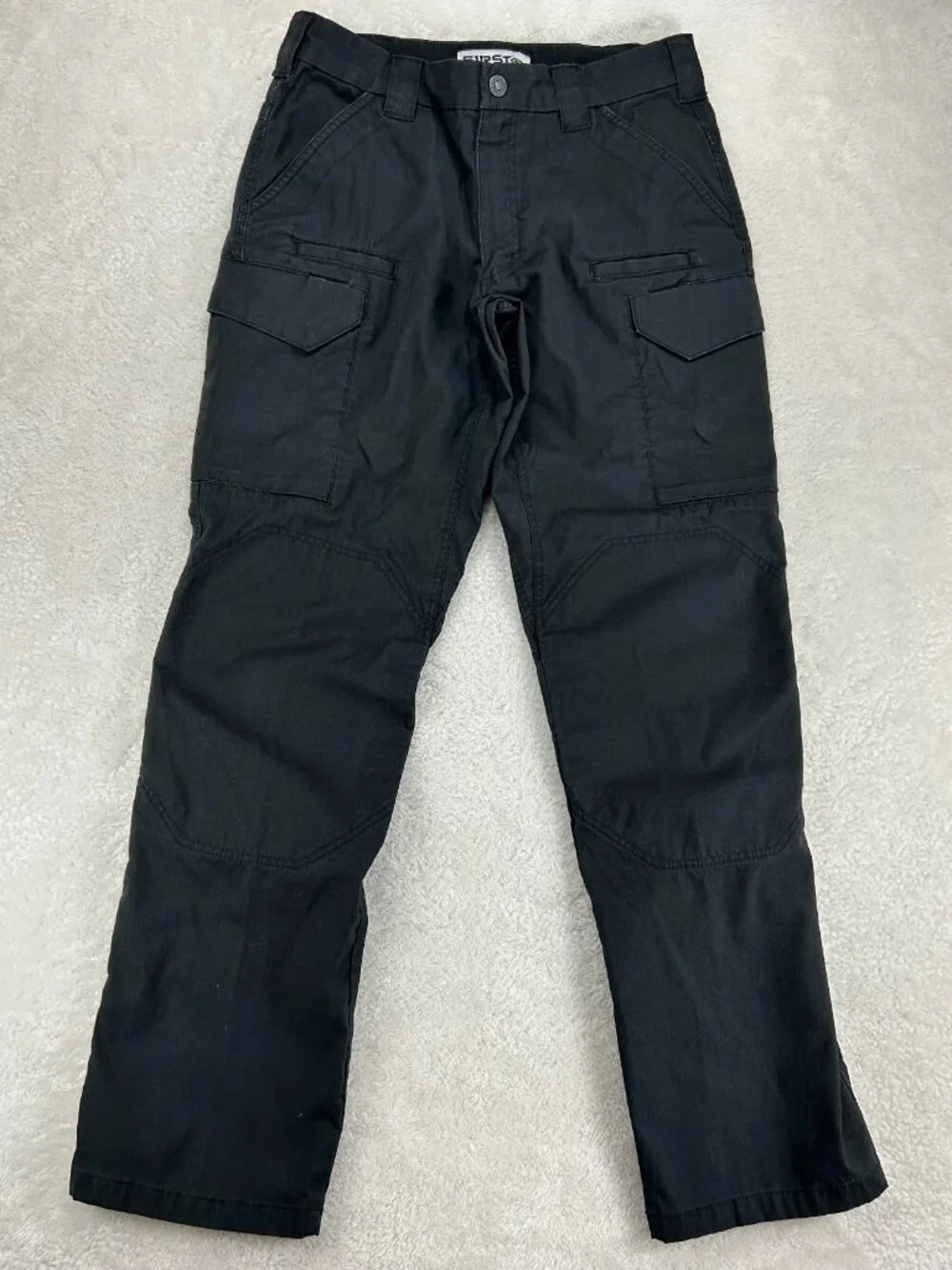 First Tactical Cargo Pants Mens 32 Black Ripstop Utility Workwear Outdoor